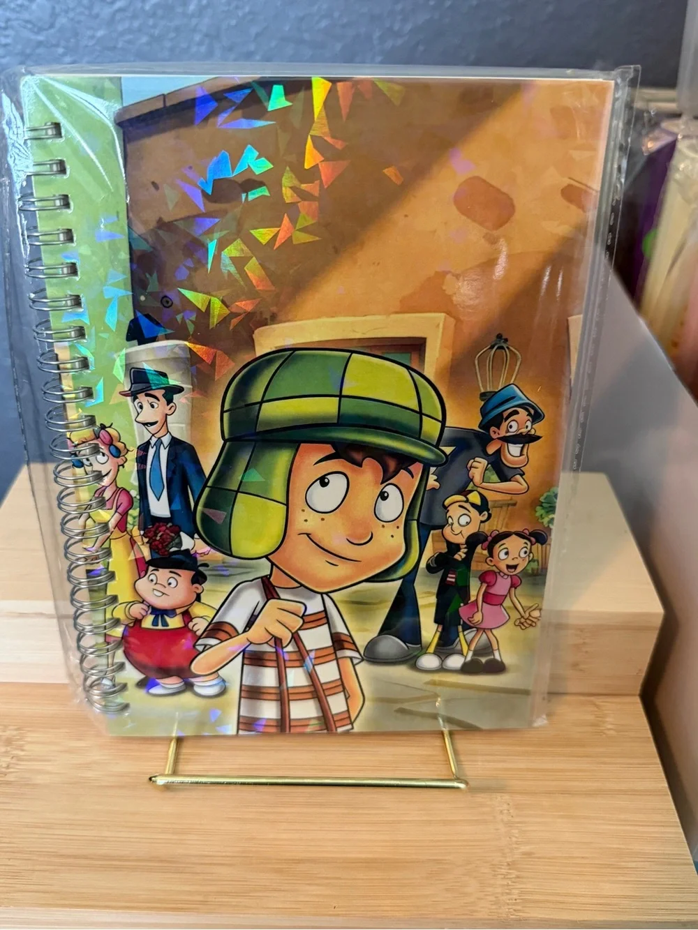 Spiral Notebook with Green Cartoon Character Cover - Home Party Supplies